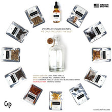 Load image into Gallery viewer, Make Your Own Whisky Kit | Infuse Oak Barrel Chips, Fruits, Spices, Bottles, Book, Funnel, Ice Ball Molds, Cool Whiskey Labels, DIY | Gifts for Father's, Dad, Men, Guys