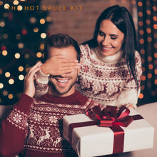 Load image into Gallery viewer, Deluxe Hot Sauce Kit, Chili Peppers, Gourmet Spice Blend, Bottles, Make your own homemade hot sauce at home
